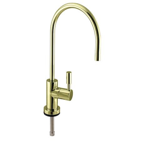 Westbrass Contemporary 11" Cold Water Dispenser in Polished Brass D2036-NL-01